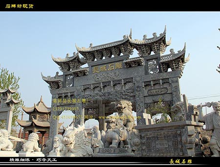 石牌坊價(jià)格區(qū)別_專業(yè)石雕牌坊加工廠